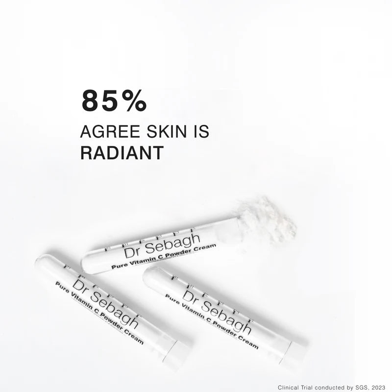 Dr Sebagh Pure Vitamin C Powder Cream – clinical trial results
